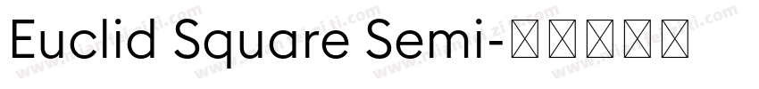 Euclid Square Semi字体转换